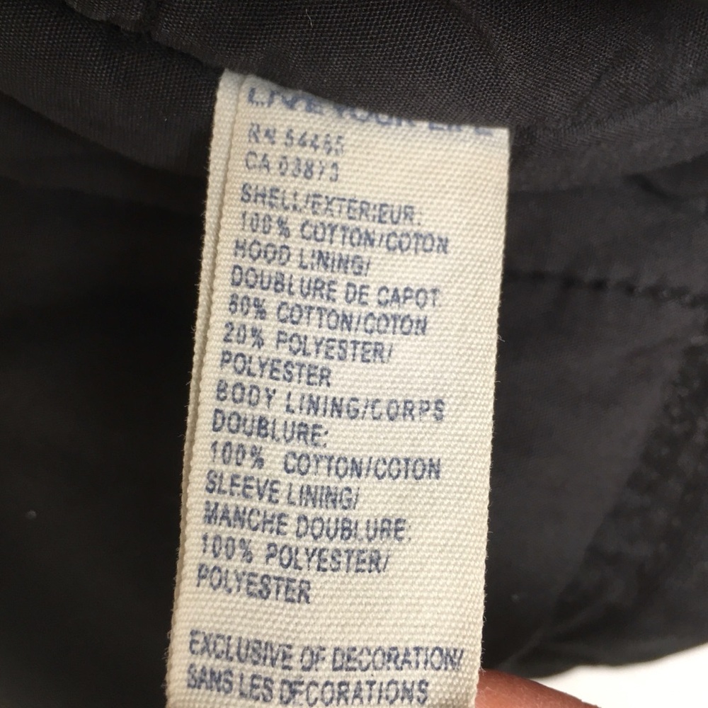 Vintage American Eagle Barn Chore Coat Jacket Canvas Black Quilt Lined Mens L - Picture 7 of 13